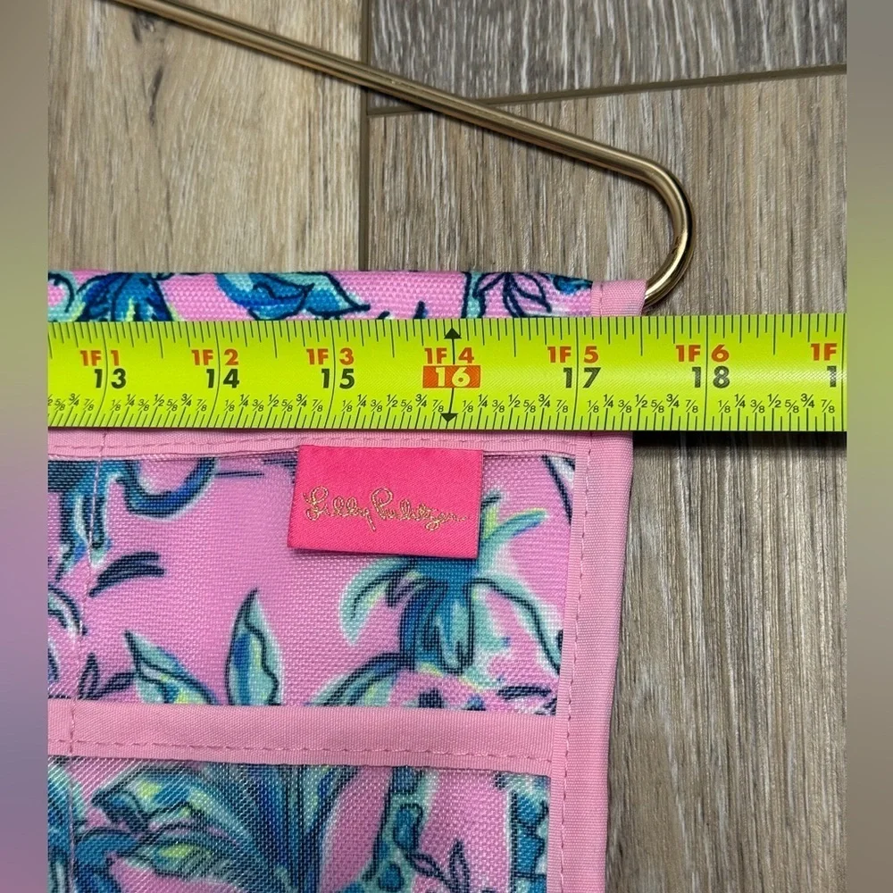 Lilly Pulitzer Tropical Pink Hanging Jewelry or makeup 💄 Organizer New Condition